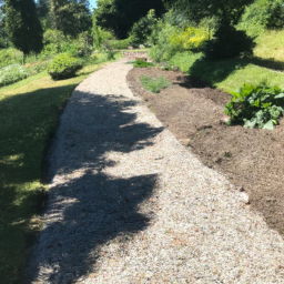 Pose de gravier blanc pour allée-chemin Cesson-Sevigne